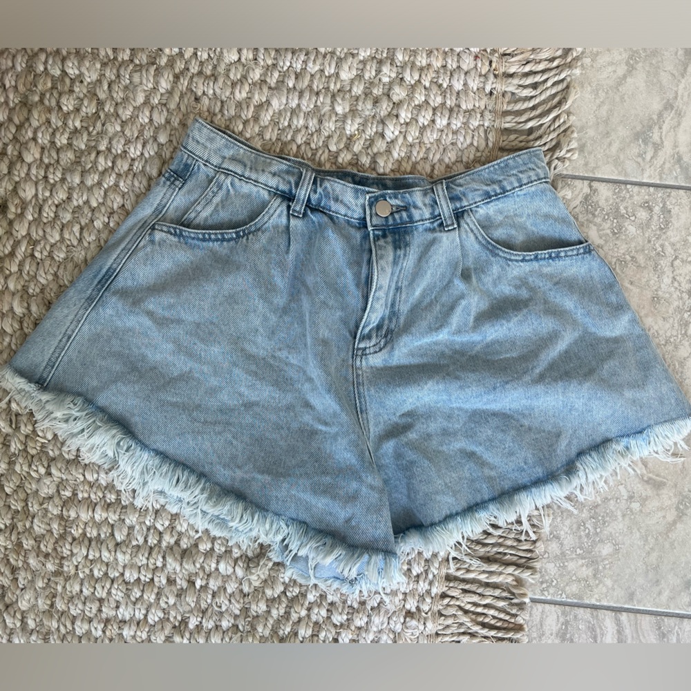 NWOT Jean Flare Shorts